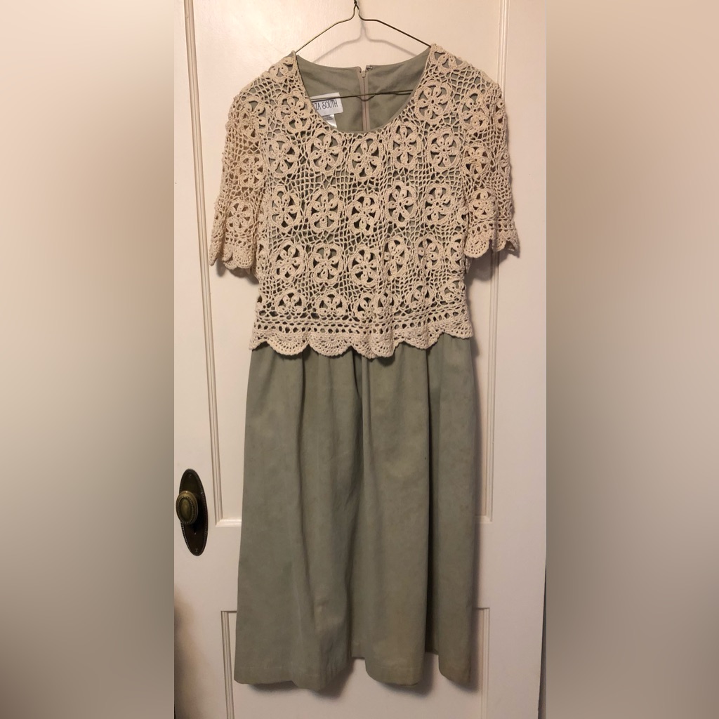 Vintage Crocheted Dress By Plaza South